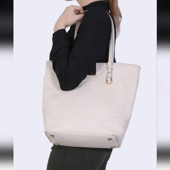 Louis Vuitton Citadine PM White Empreinte Tote Bag W/ Pochette - Picture 4 of 17